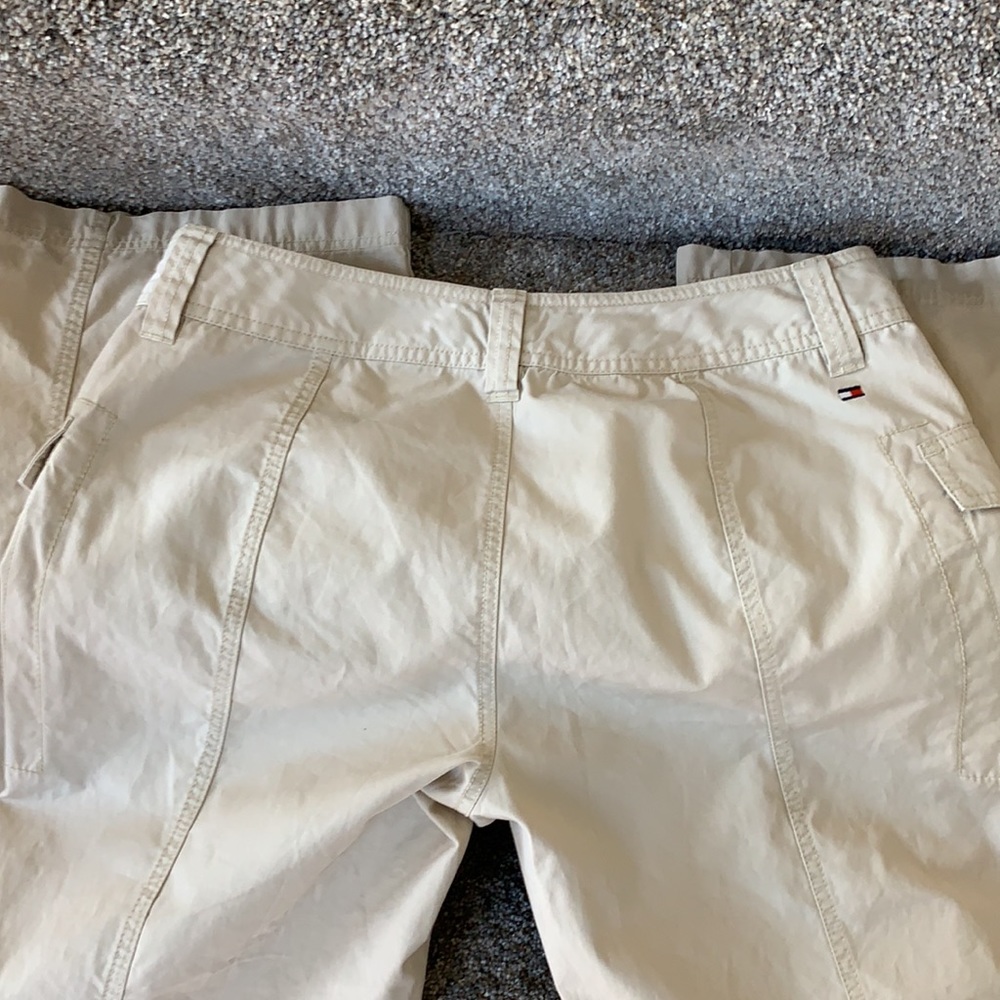 Tommy Hilfiger Wide Leg Cotton Sheeting Pants - Picture 2 of 9